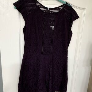 Xhilaration Purple Lace Crochet Dress